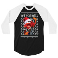 Animal Muppets Its Christmas 3/4 Sleeve Shirt | Artistshot