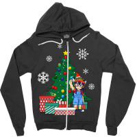 Arale Around The Christmas Tree Dr Slump Zipper Hoodie | Artistshot