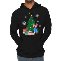 Arale Around The Christmas Tree Dr Slump Lightweight Hoodie | Artistshot