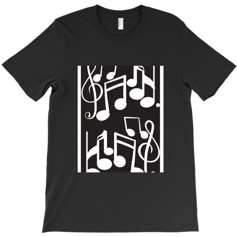 Musical Notes Design Pattern T-shirt | Artistshot