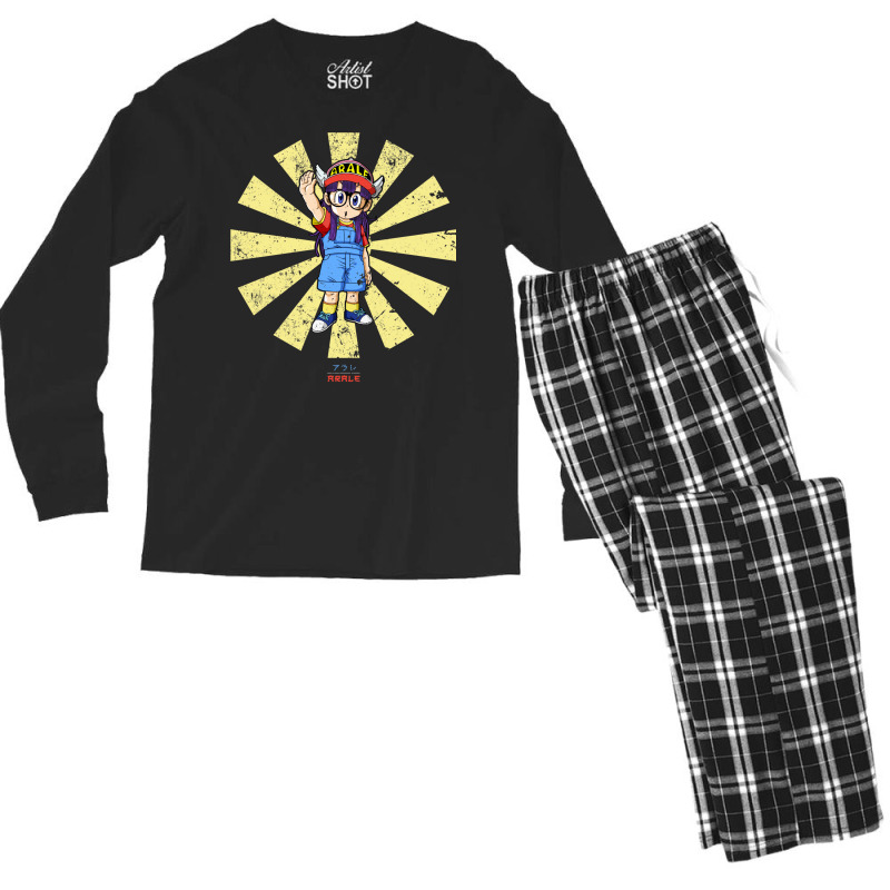 Arale Retro Japanese Dr Slump Men's Long Sleeve Pajama Set by deevdrahax | Artistshot