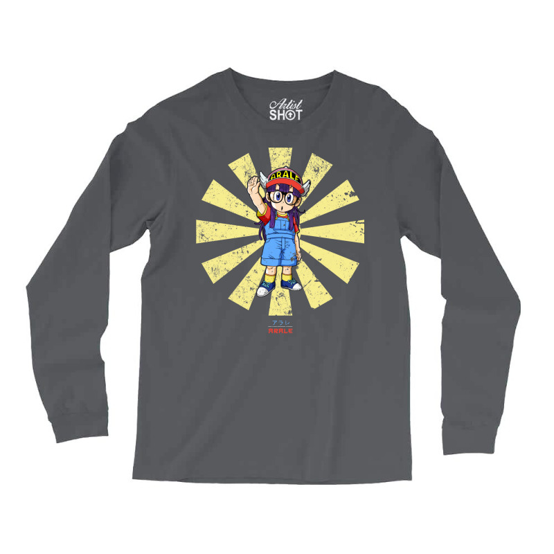 Arale Retro Japanese Dr Slump Long Sleeve Shirts by deevdrahax | Artistshot