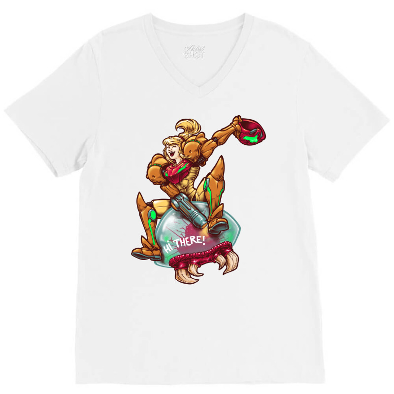 Strangemetroid V-neck Tee | Artistshot