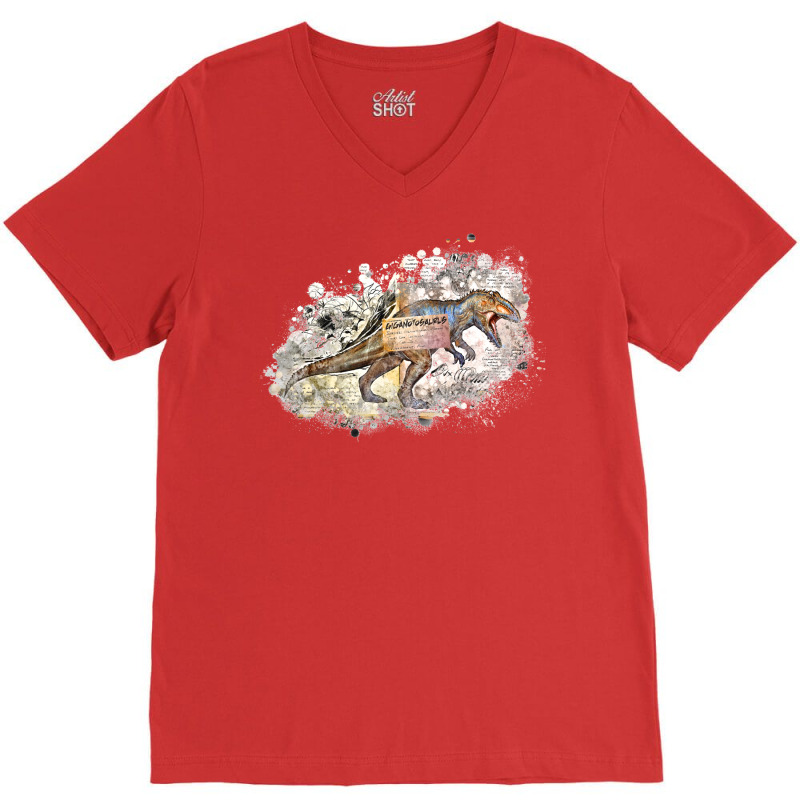 Gigantosaurus V-Neck Tee by karliafadiit | Artistshot