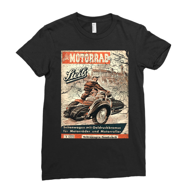 Vintage Sidecar Ladies Fitted T-Shirt by eduriaquetz2 | Artistshot