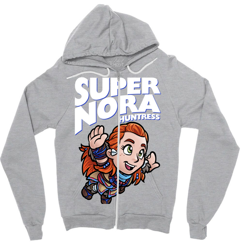 Super Nora Huntress Zipper Hoodie | Artistshot