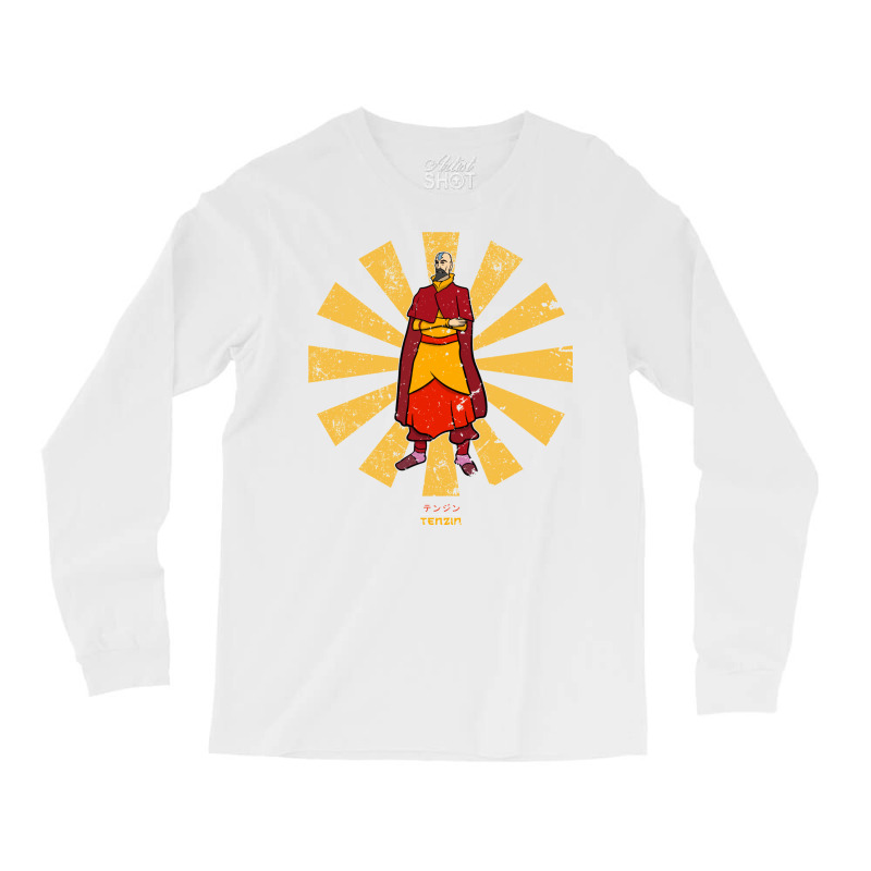 Tenzin Retro Japanese Avatar Long Sleeve Shirts | Artistshot