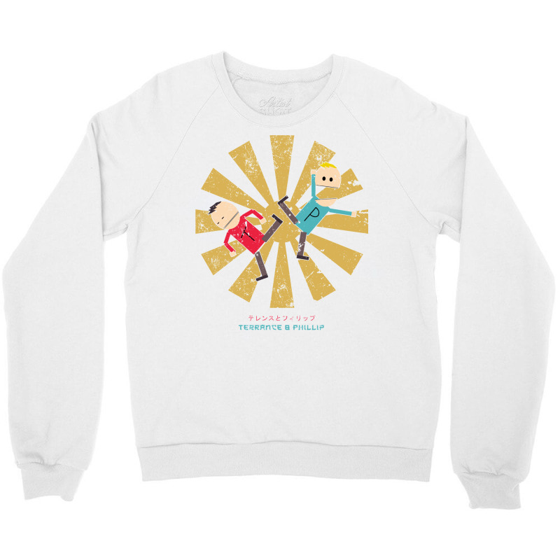 Terrance And Phillip Retro Japanese Crewneck Sweatshirt | Artistshot