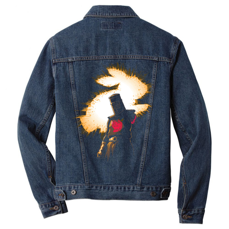 The Black Knight Rises Men Denim Jacket | Artistshot