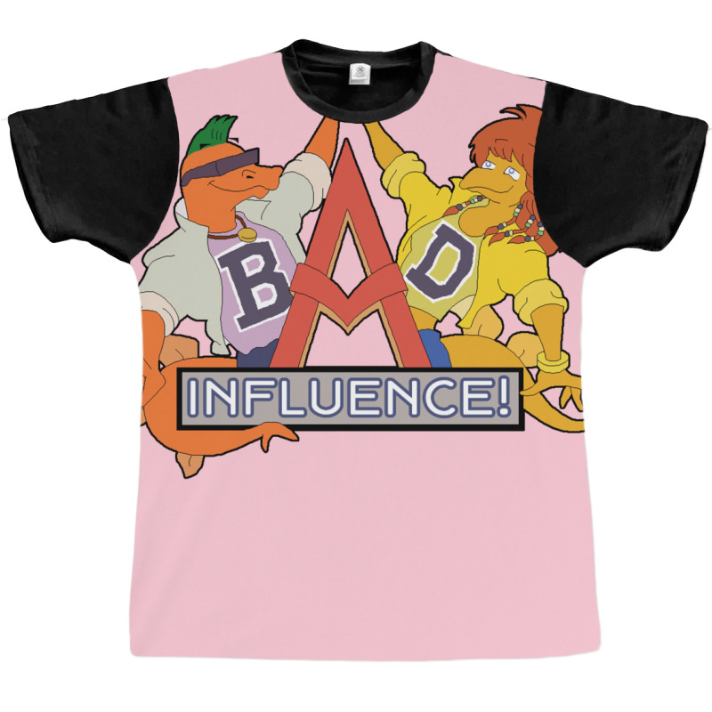 Bad Influence Graphic T-shirt by deevdrahax | Artistshot