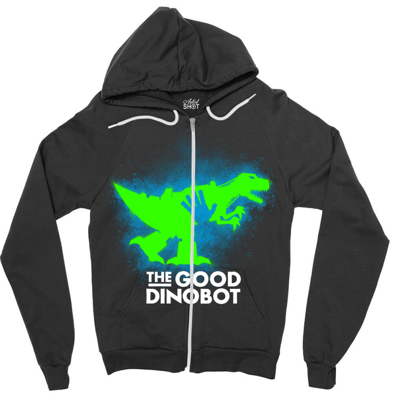 The Good Dinobot Zipper Hoodie | Artistshot