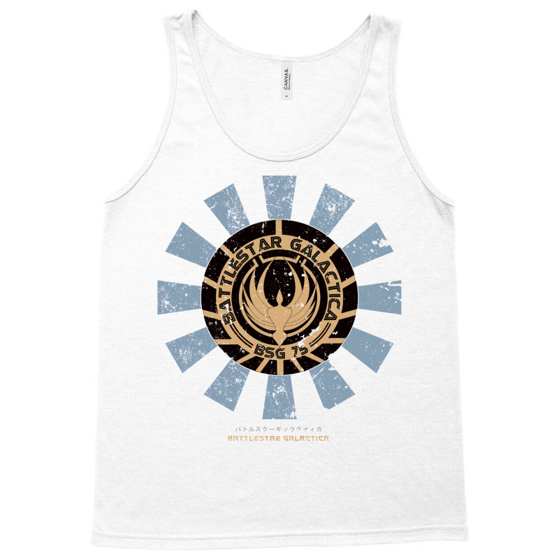 Battlestar Galactica Retro Japanese Tank Top by deevdrahax | Artistshot