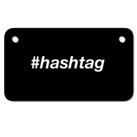 #hashtag T Shirt Motorcycle License Plate | Artistshot