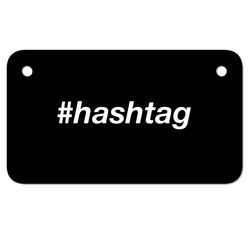 #hashtag T Shirt Motorcycle License Plate | Artistshot