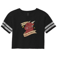 I Roll To Seduce The Dragon Magnet Scorecard Crop Tee | Artistshot