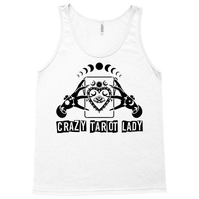 Divination Crazy Tarot Lady Crystal Ball Tarot Cards T Shirt Tank Top by delredske | Artistshot