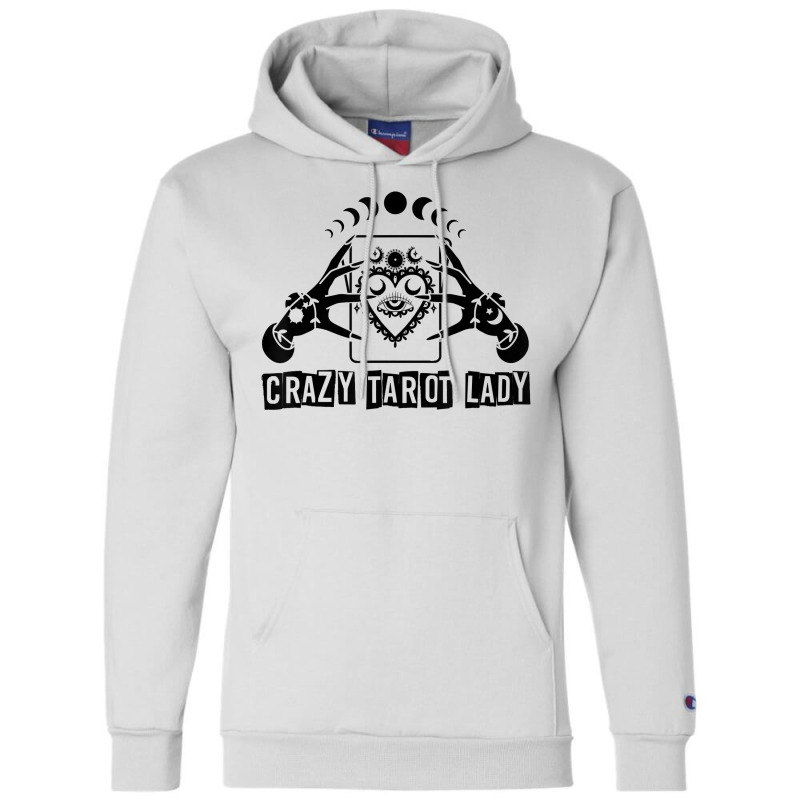 Divination Crazy Tarot Lady Crystal Ball Tarot Cards T Shirt Champion Hoodie by delredske | Artistshot