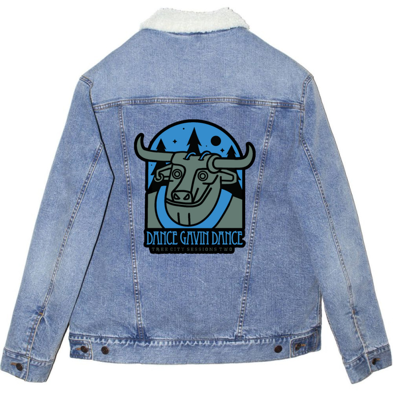 Copper Bull Night 1 Unisex Sherpa-lined Denim Jacket | Artistshot