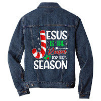 Jesus Is The Reason For The Season Christian Christmas 2022 T Shirt Men Denim Jacket | Artistshot