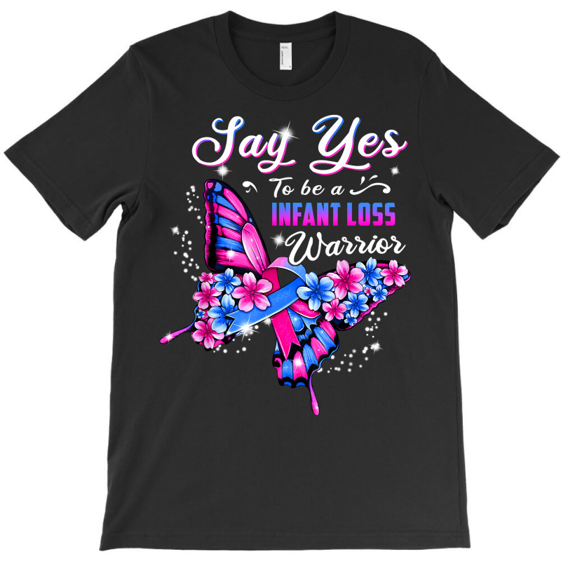 Infant Loss Warrior Pink And Blue Butterfly Womens T Shirt T-shirt | Artistshot