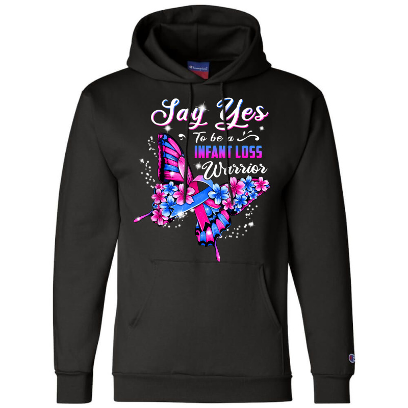 Infant Loss Warrior Pink And Blue Butterfly Womens T Shirt Champion Hoodie | Artistshot