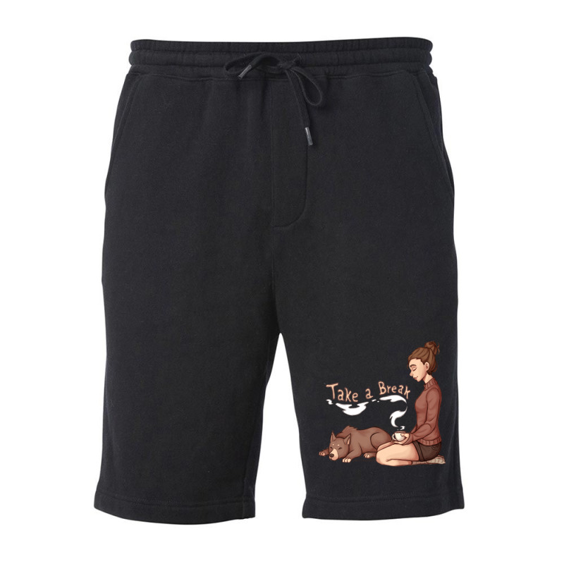 Take A Break Fleece Short | Artistshot