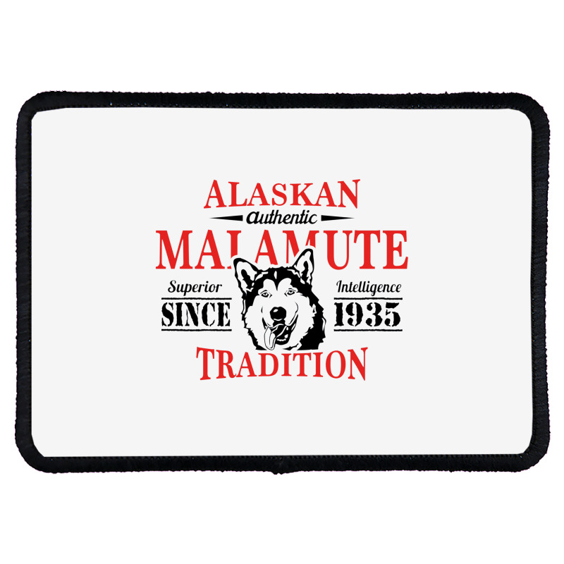 Alaskan Malamute Tradition Rectangle Patch | Artistshot