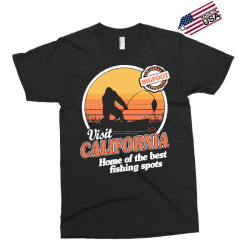 bigfoot t  shirt funny bigfoot sasquatch fishing gift vintage retro t Exclusive T-shirt | Artistshot