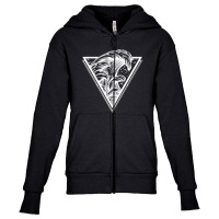 Wave In Triangle For Dark Youth Zipper Hoodie | Artistshot