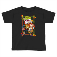 Artistshot Limited Edition Sugar Skull Biker Calavera Candy Skull Colo Toddler T-shirt | Artistshot