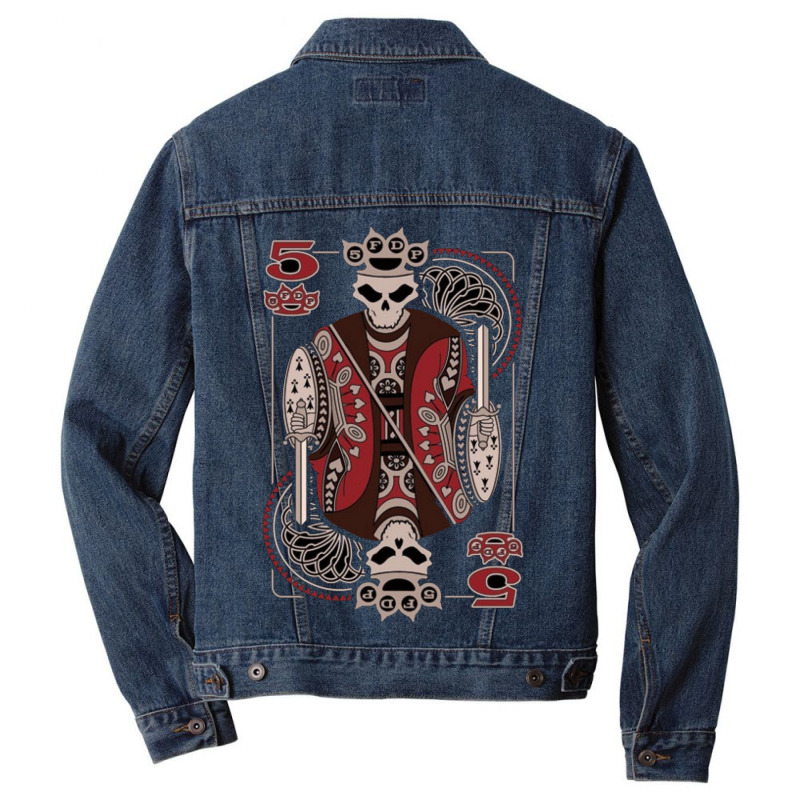 Five Finger 'death Punch Men Denim Jacket by sladeca | Artistshot