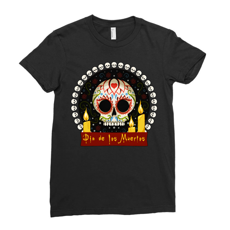 Artistshot Hot Trend Nicaragua Calavera Country Day Of The Dead Dia De Ladies Fitted T-Shirt by brumfieldportillo7vlpq8 | Artistshot