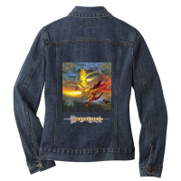 Dragonlance Legend Of Huma Artwork 1 Ladies Denim Jacket | Artistshot