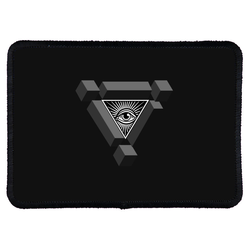 3d Freemasonry Illuminati Eye Of Providence Rectangle Patch | Artistshot