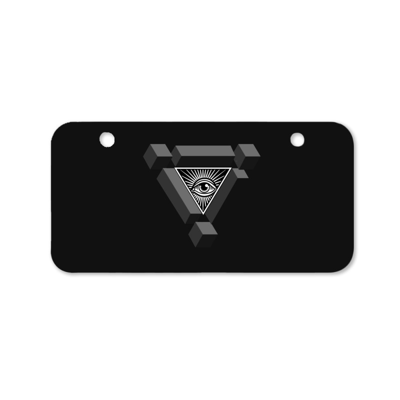 3d Freemasonry Illuminati Eye Of Providence Bicycle License Plate | Artistshot