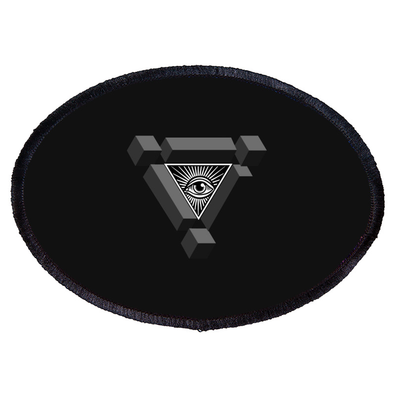 3d Freemasonry Illuminati Eye Of Providence Oval Patch | Artistshot