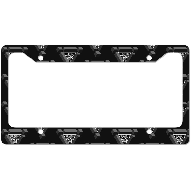 3d Freemasonry Illuminati Eye Of Providence License Plate Frame | Artistshot