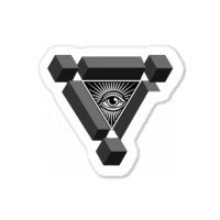 3d Freemasonry Illuminati Eye Of Providence Sticker | Artistshot