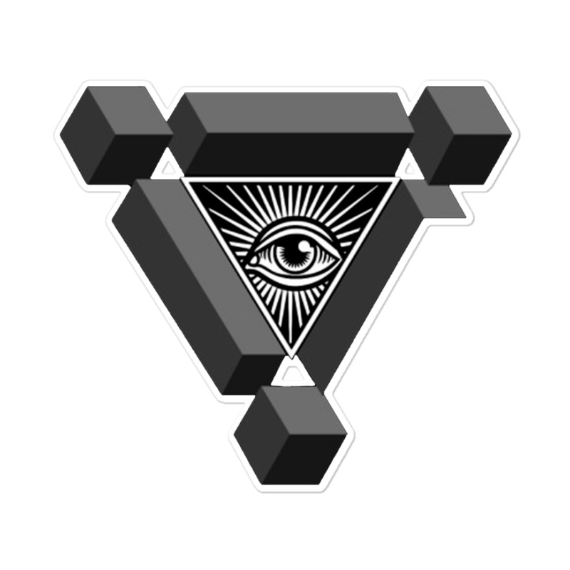 3d Freemasonry Illuminati Eye Of Providence Sticker | Artistshot