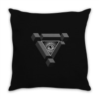 3d Freemasonry Illuminati Eye Of Providence Throw Pillow | Artistshot