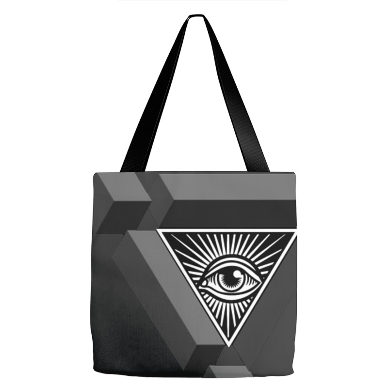 3d Freemasonry Illuminati Eye Of Providence Tote Bags | Artistshot