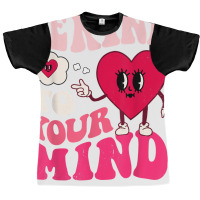 Be Kind To Your Mind Heart Valentine's Day Couple (on Back) T Shirt Graphic T-shirt | Artistshot