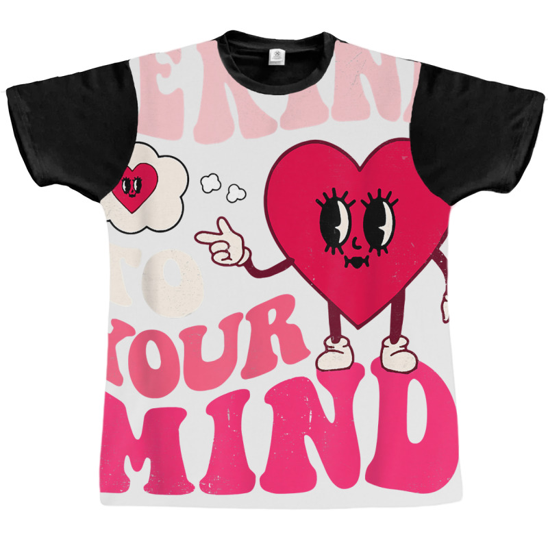 Be Kind To Your Mind Heart Valentine's Day Couple (on Back) T Shirt Graphic T-shirt by prix5d5gosson | Artistshot