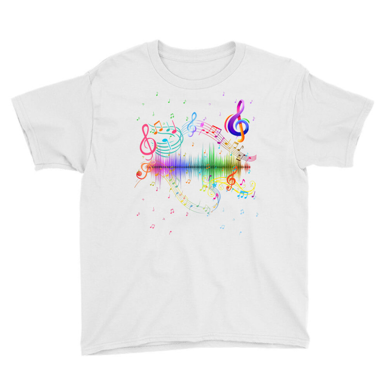 Beautiful Music Notes T Shirt Youth Tee by corrinwpxbilal | Artistshot