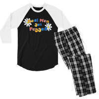 Real Men Get Pegged Men's 3/4 Sleeve Pajama Set | Artistshot