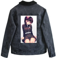 Cutie Kanao Unisex Sherpa-lined Denim Jacket | Artistshot