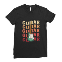 Rock Music Instrument Guitar Lover Guitarist Bass Guitar Ladies Fitted T-shirt | Artistshot