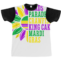 Beads Parades Crawfish King Cake Mardi Gras Celebration T Shirt Graphic T-shirt | Artistshot