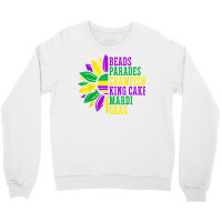 Beads Parades Crawfish King Cake Mardi Gras Celebration T Shirt Crewneck Sweatshirt | Artistshot