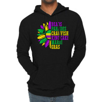 Beads Parades Crawfish King Cake Mardi Gras Celebration T Shirt Lightweight Hoodie | Artistshot